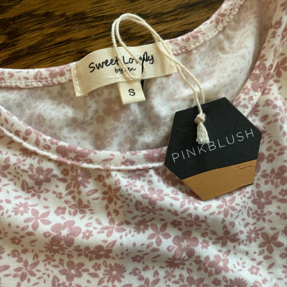 New with tags Pink Blush maternity dress